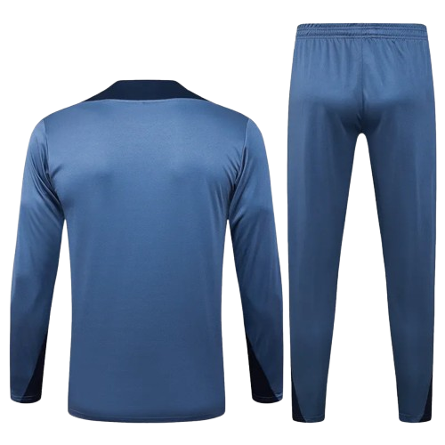 25-26 PSG Gray Half Pull Tracksuit