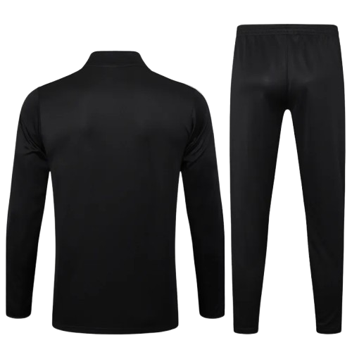 25-26 Man Utd Black Half Pull Tracksuit