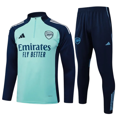 25-26 Arsenal Light Green Half Pull Tracksuit