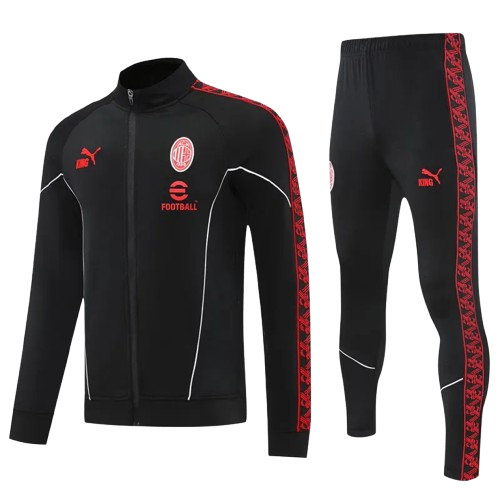 25-26 AC Milan Black Jacket Tracksuit