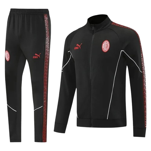 25-26 AC Milan Black Jacket Tracksuit