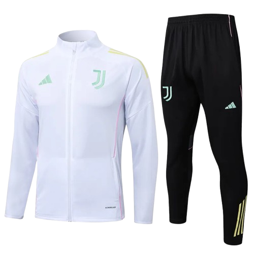 25-26 Juventus White Jacket Tracksuit