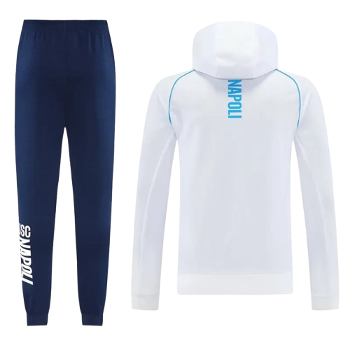 25-26 Napoli White Hoodie Jacket Tracksuit
