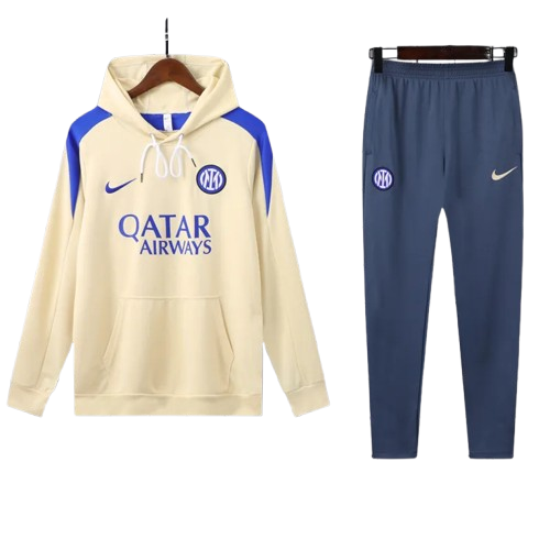 24-25 Inter Milan Khaki Hoodie Tracksuit
