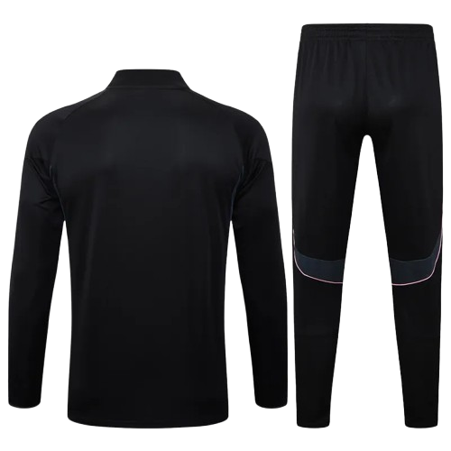 25-26 Juventus Black Half Pull Tracksuit