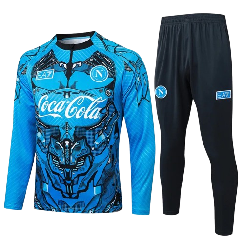 25-26 Napoli Blue Half Pull Tracksuit
