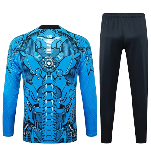 25-26 Napoli Blue Half Pull Tracksuit