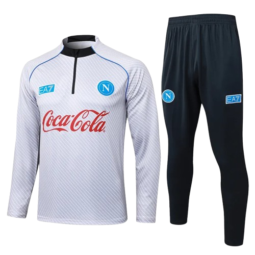 25-26 Napoli Light Gray Half Pull Tracksuit