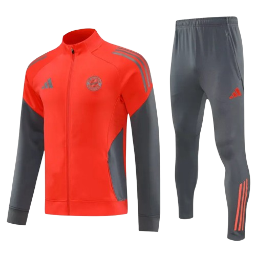 25-26 Bayern Orange Jacket Tracksuit