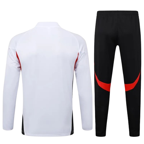 25-26 Bayern White Half Pull Tracksuit