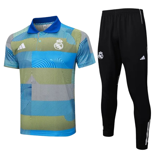 25-26 Real Madrid Blue Polo Tracksuit