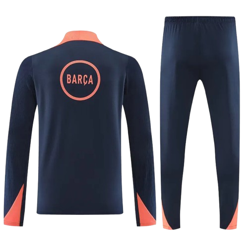 25-26 Barcelona Royal Blue Half Pull Tracksuit