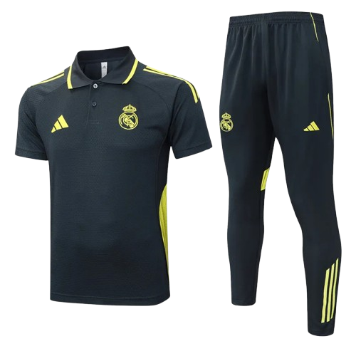 25-26 Real Madrid Dark Gray Polo Tracksuit