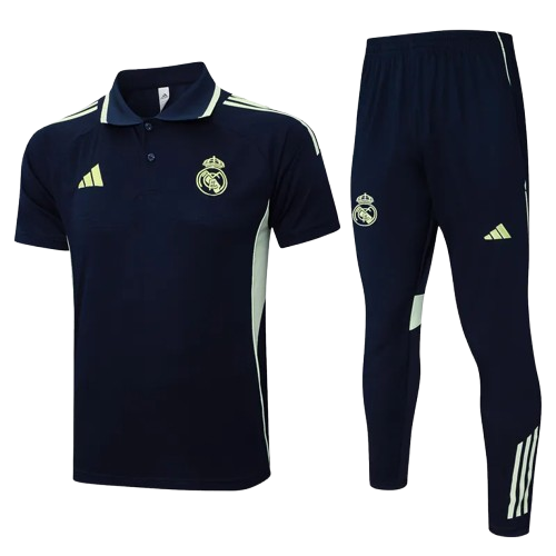 25-26 Real Madrid Royal Blue Polo Tracksuit