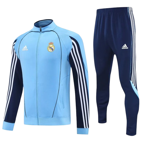 25-26 Real Madrid Lake Blue Jacket Tracksuit