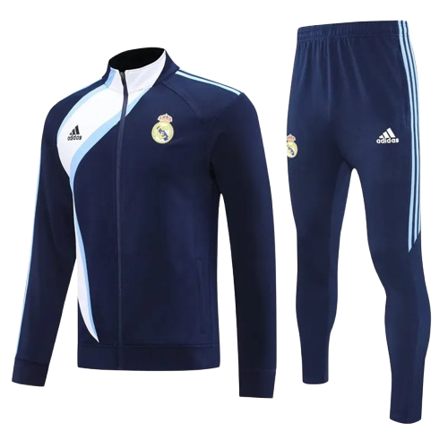 25-26 Real Madrid Royal Blue Jacket Tracksuit