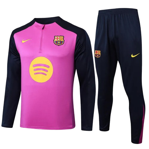 25-26 Barcelona Purple Half Pull Tracksuit