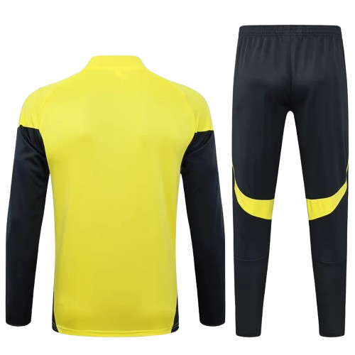 25-26 Real Madrid Yellow Half Pull Tracksuit