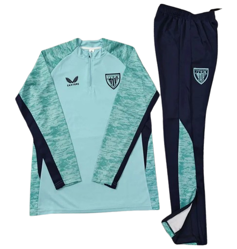 25-26 Bilbao Green Half Pull Tracksuit