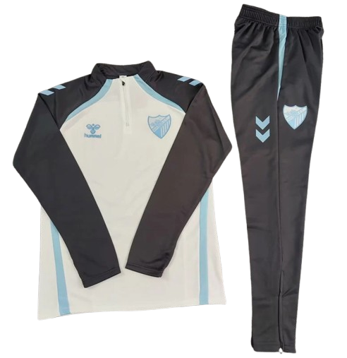25-26 Málaga White Half Pull Tracksuit