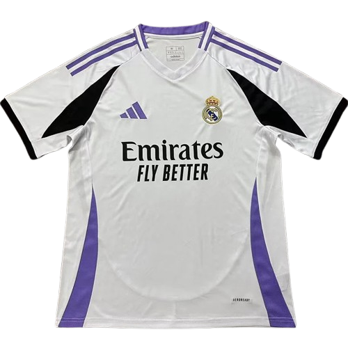 25-26 Real Madrid White Purple Training Shirt
