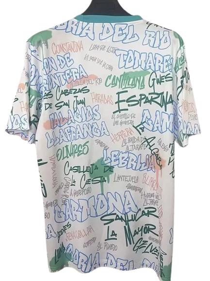 25-26 Real Betis White Graffiti Training Shirt