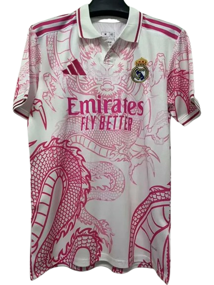25-26 Real Madrid Pink White Special Edition Training Shirt