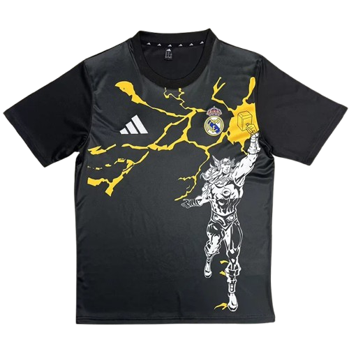 25-26 Real Madrid Black Joint Edition Training Shirt