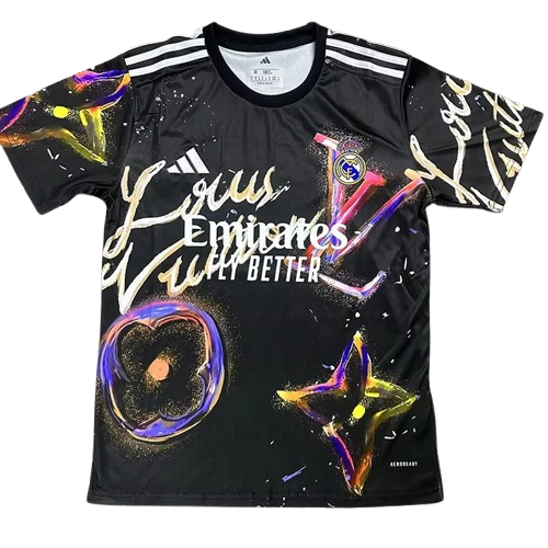 25-26 Real Madrid Black Purple Special Edition Training Shirt