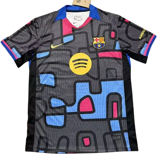 25-26 Barcelona Grey Black Special Edition Training Shirt
