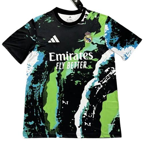 25-26 Real Madrid Black Green Special Edition Training Shirt