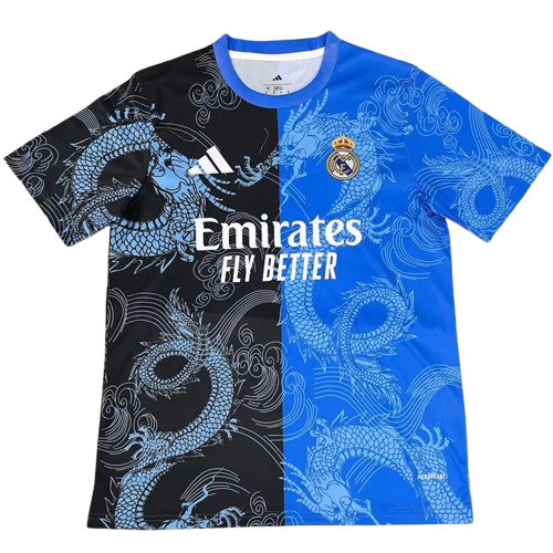 25-26 Real Madrid Blue Black Special Edition Training Shirt