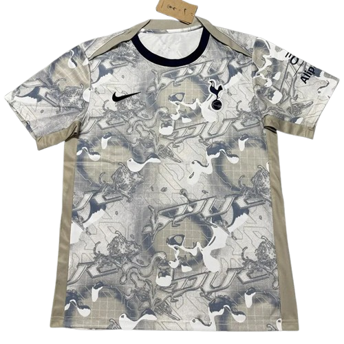 25-26 Tottenham Grey White Training Shirt
