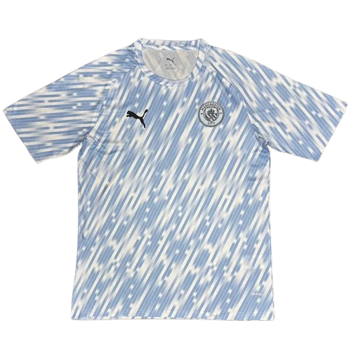 25-26 Man City Blue White Training Shirt