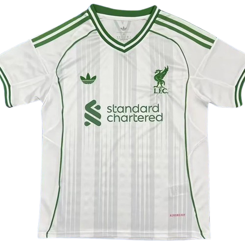 25-26 Liverpool White Green Training Shirt