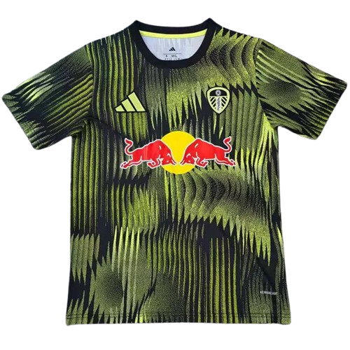 25-26 Leeds United Green Black Training Shirt