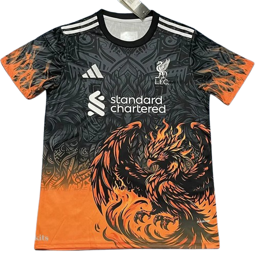 25-26 Liverpool Black Yellow Special Edition Training Shirt