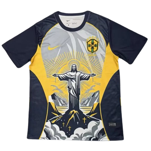 25-26 Brazil Yellow Grey Special Edition Training Shirt