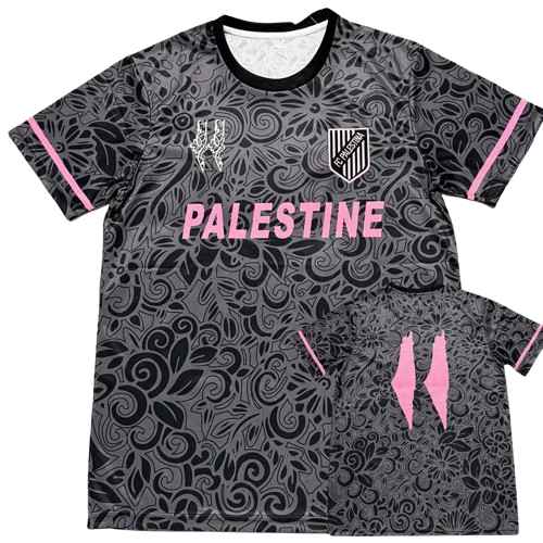 25-26 Palestina Grey Black Training Shirt