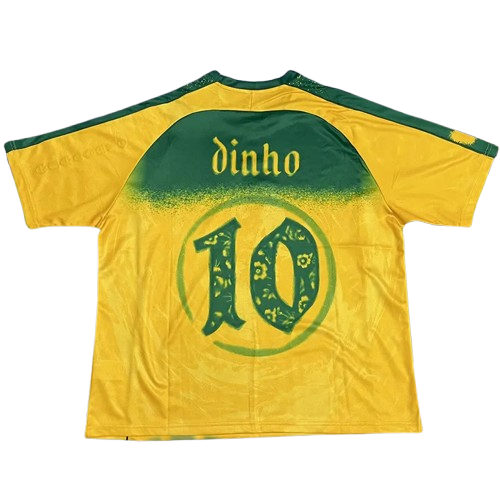 25-26 Brazil "Dinho" #10 Yellow Special Edition Training Shirt