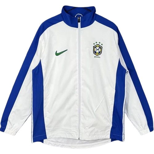 1998 Brazil White Retro Windbreaker
