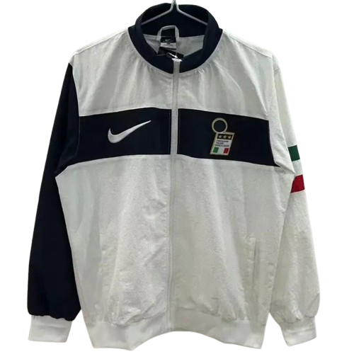 1996 Italy White Retro Windbreaker