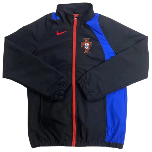 25-26 Portugal Black Windbreaker