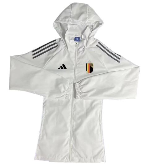 25-26 Belgium White Windbreaker