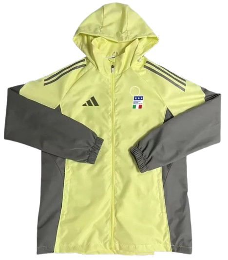 25-26 Italy Yellow Windbreaker