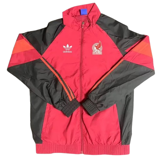 25-26 Mexico Red Black Windbreaker