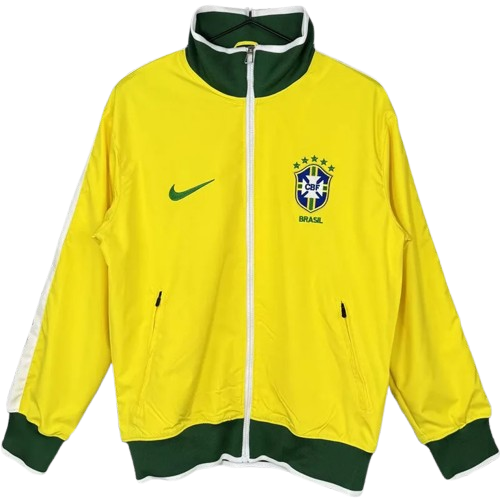2010-2011 Brazil Yellow Retro Windbreaker
