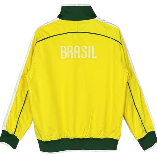 2010-2011 Brazil Yellow Retro Windbreaker