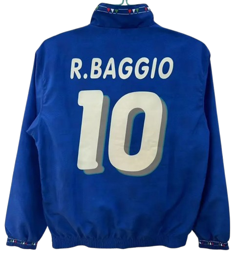 1994 Italy Blue & White Retro Double Sided Windbreaker