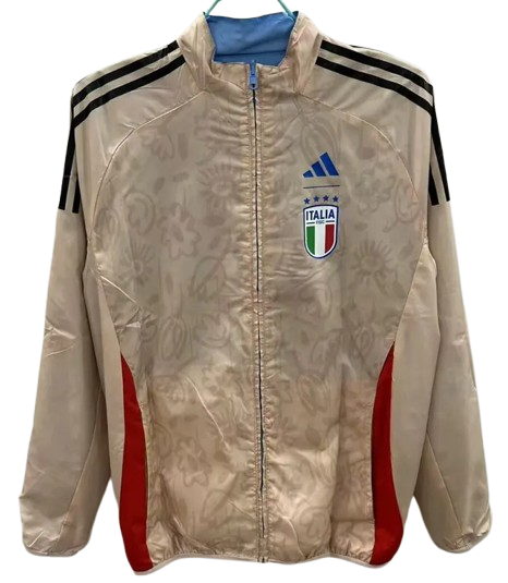 25-26 Italy Blue & Khaki Double Sided Windbreaker